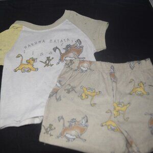 Disney Lion King 2 pc pajama set 18 months